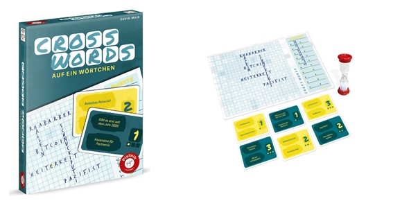Cross Words von Piatnik macht Kreuzworträtsel zum schnellen Wortduell