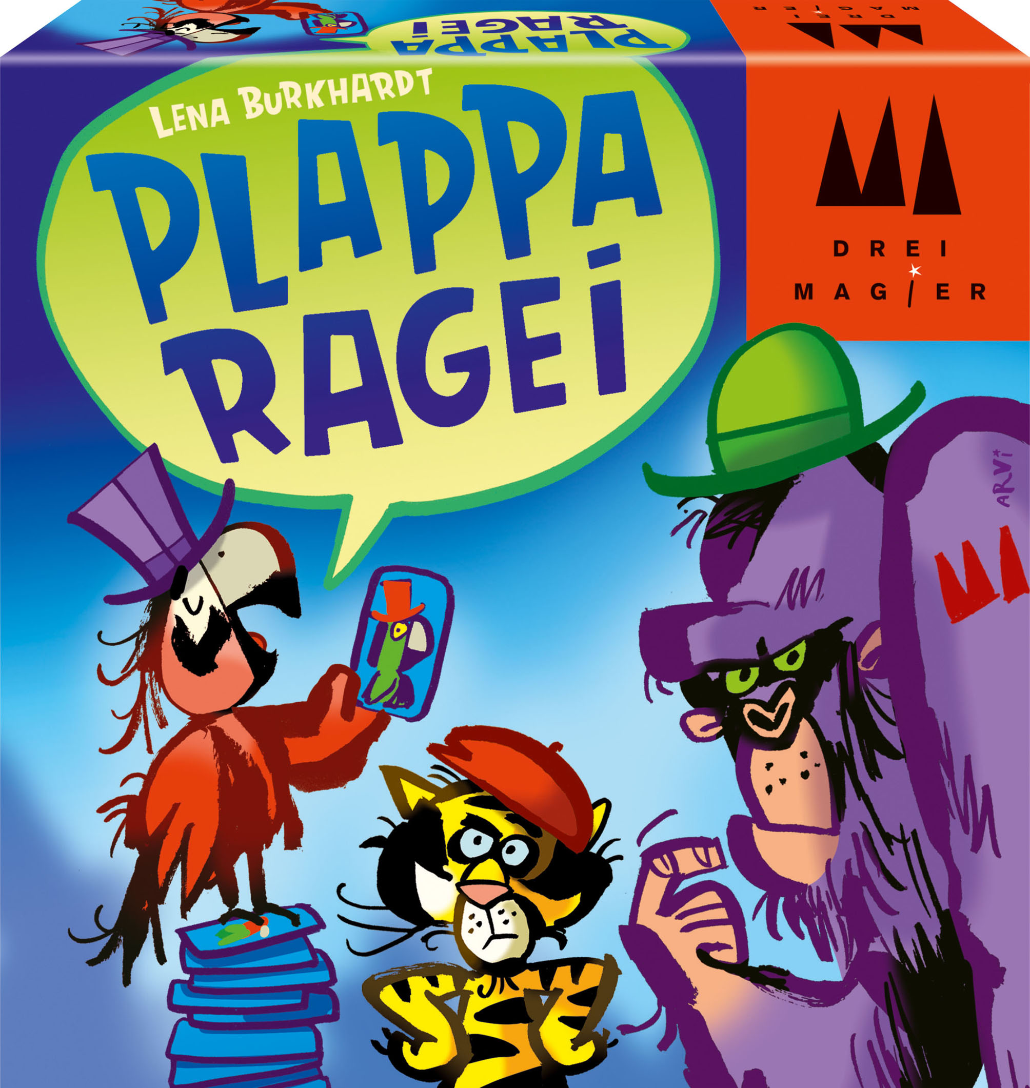Plapparagei: Neues Karten-Ablegespiel von Drei Magier