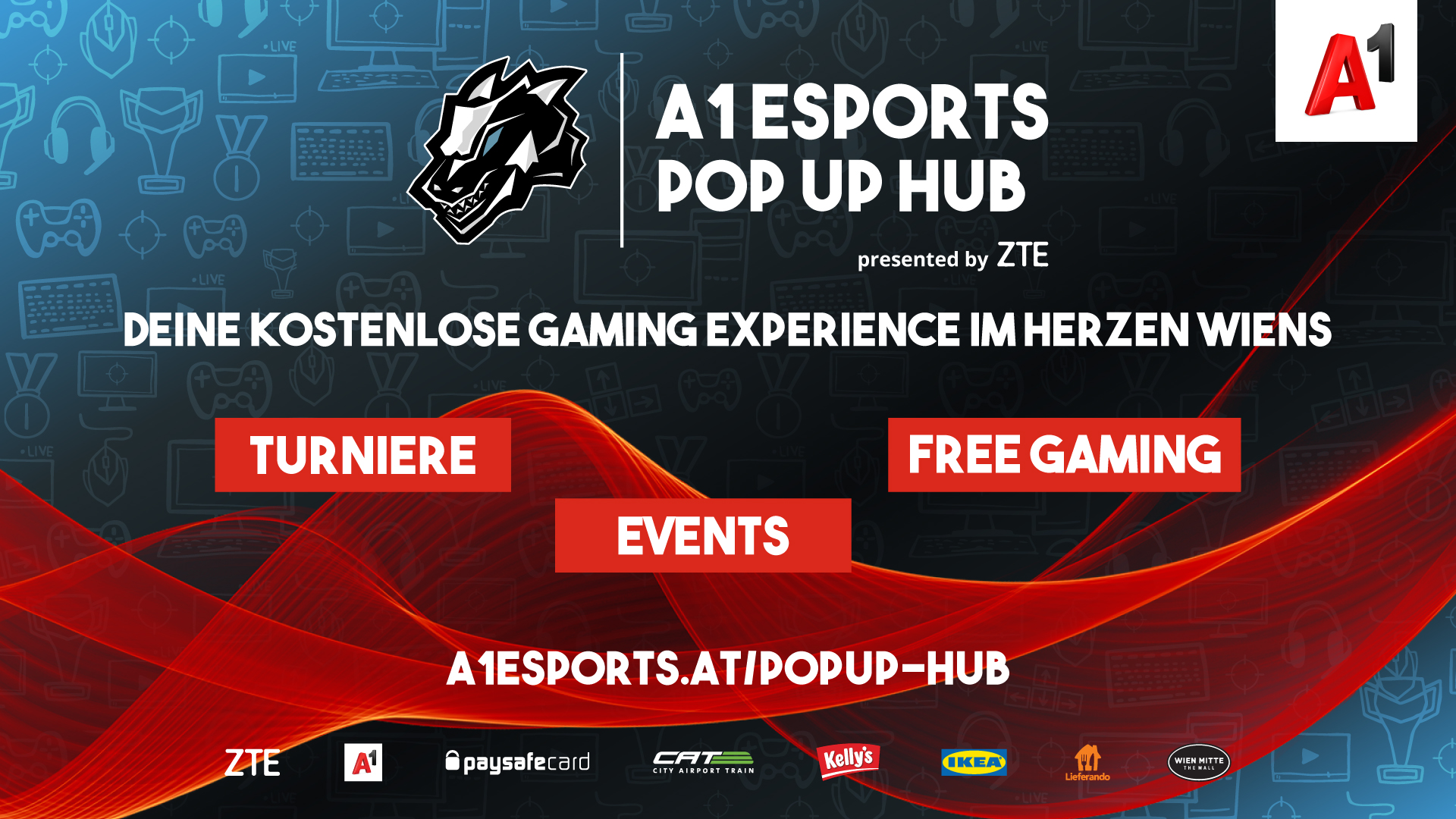 A1 eröffnet A1 eSports Pop Up Hub in Wien Mitte