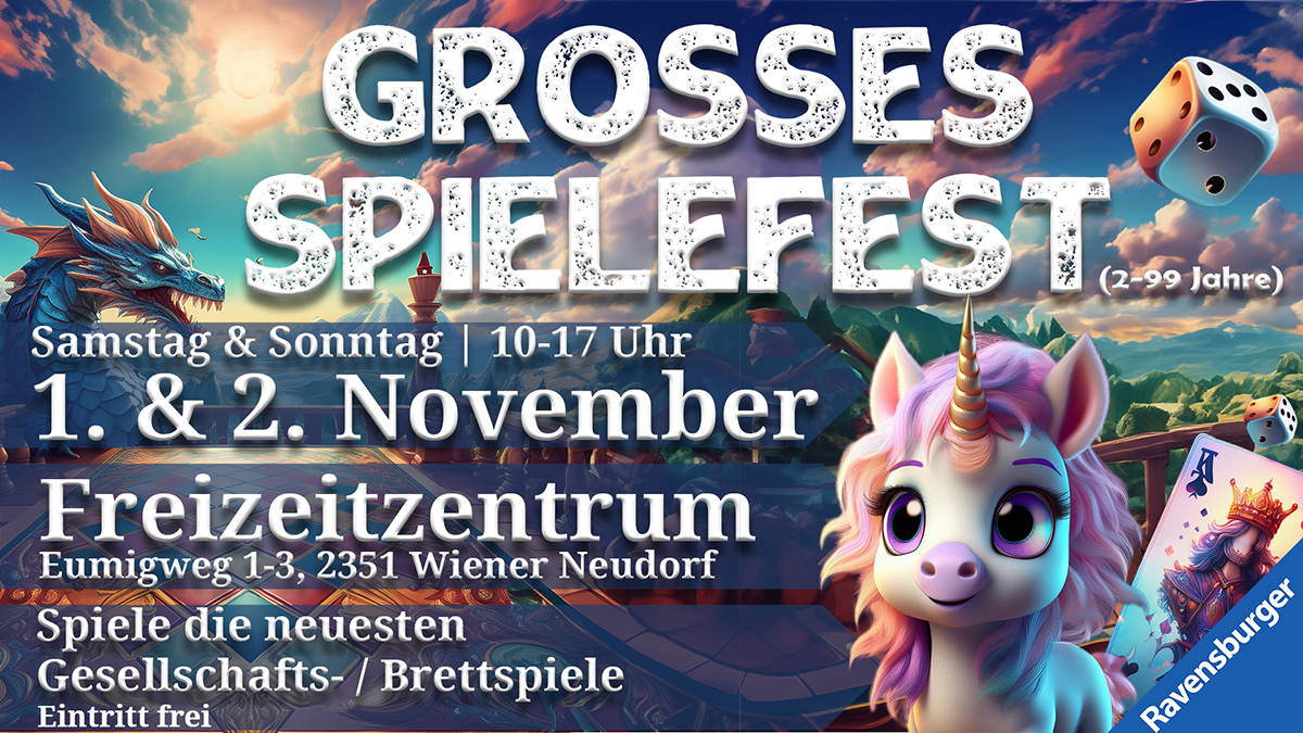 Alles spielt: Großes Ravensburger-Spielefest in Wiener Neudorf mit freiem Eintritt