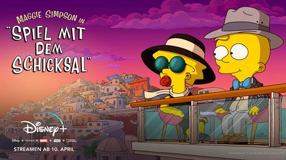 Morgen startet exklusiv auf Disney+ der animierte Kurzfilm Maggie Simpson in Spiel mit dem Schicksal