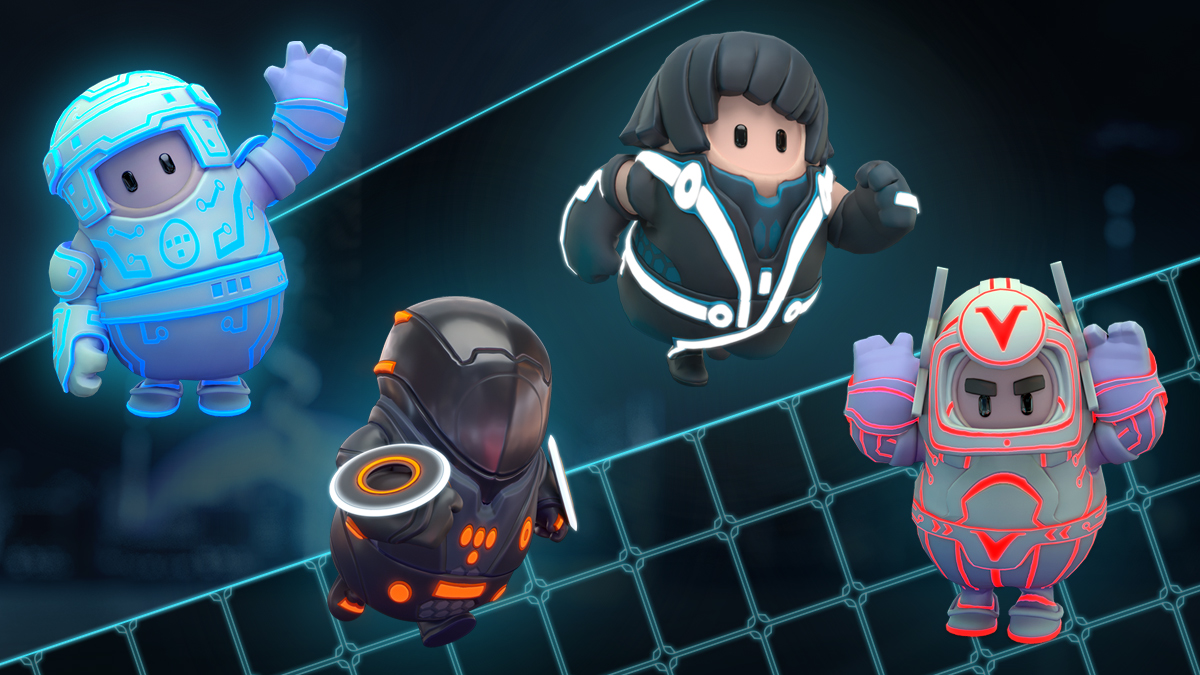 Fall Guys: Ultimate Knockout und Disney geben Zusammenarbeit für "TRON"-Kostüme bekannt
