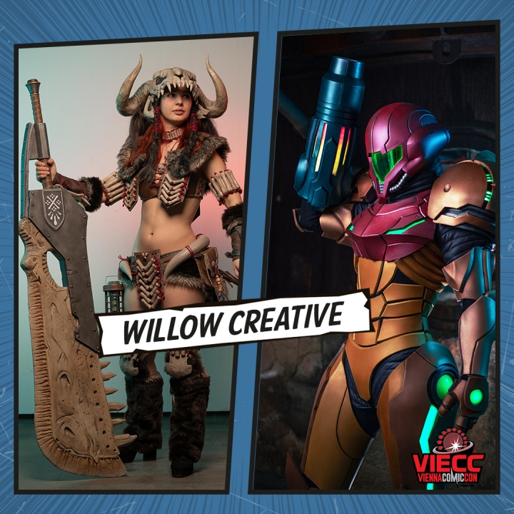 Cosplayerin Willow Creative besucht die Vienna Comic Con