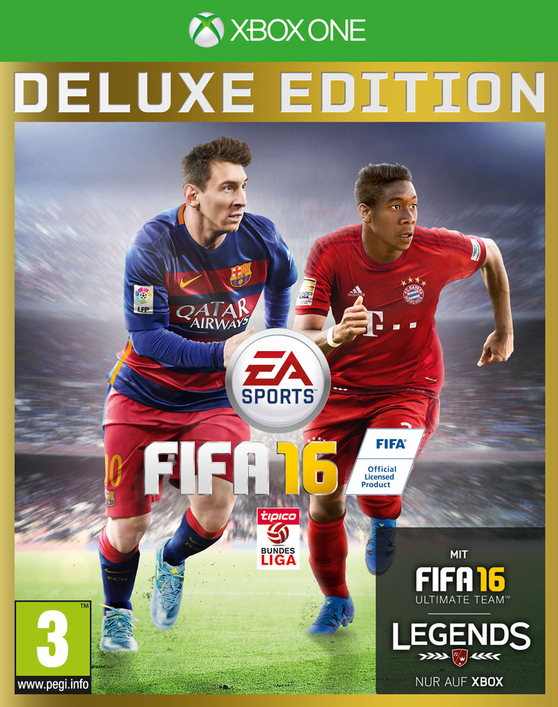 Österreichs Sportler des Jahres macht den Quattrick - David Alaba und Lionel Messi auf dem FIFA 16 Cover