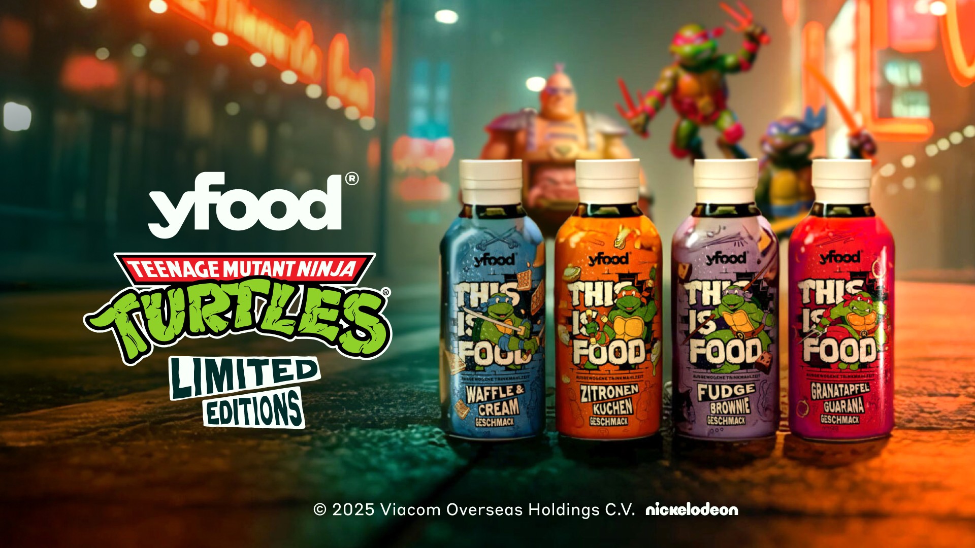 Cowabunga! yfood bringt Teenage Mutant Ninja Turtles Limited Editions in den Handel