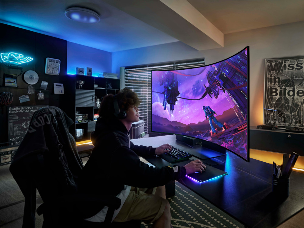 Samsung lanciert den Odyssey Ark, der erste gewölbte 55-Zoll-1000R-Gaming-Bildschirm