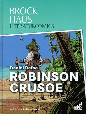 Cover: Brockhaus Literaturcomics, Band 4: Daniel Defoe: Robinson Crusoe